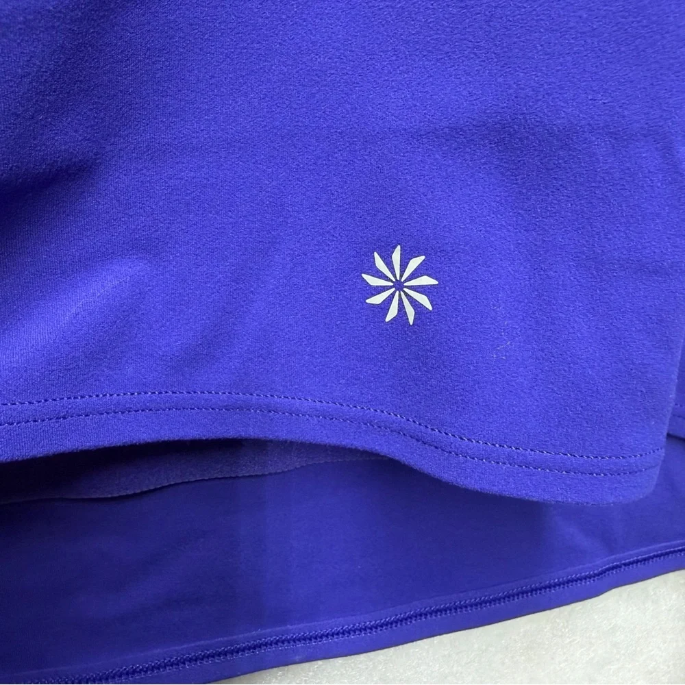 Athleta Conscious Crop Tank Top Built-In Bra Purple Women’s Size Large - Picture 3 of 6